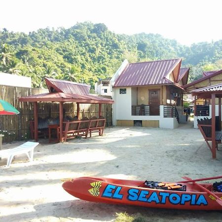 El Seatopia Beach Cottages El Nido Exteriér fotografie