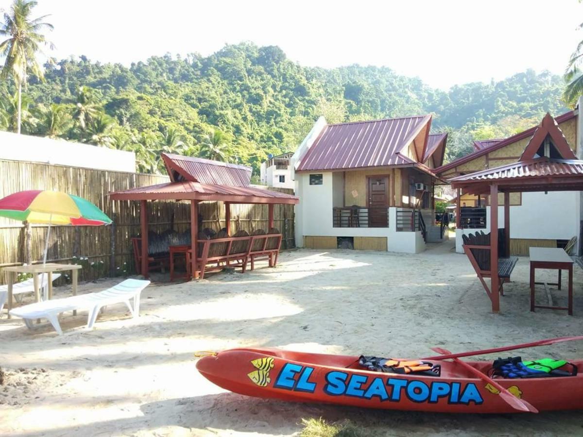 El Seatopia Beach Cottages El Nido Exteriér fotografie
